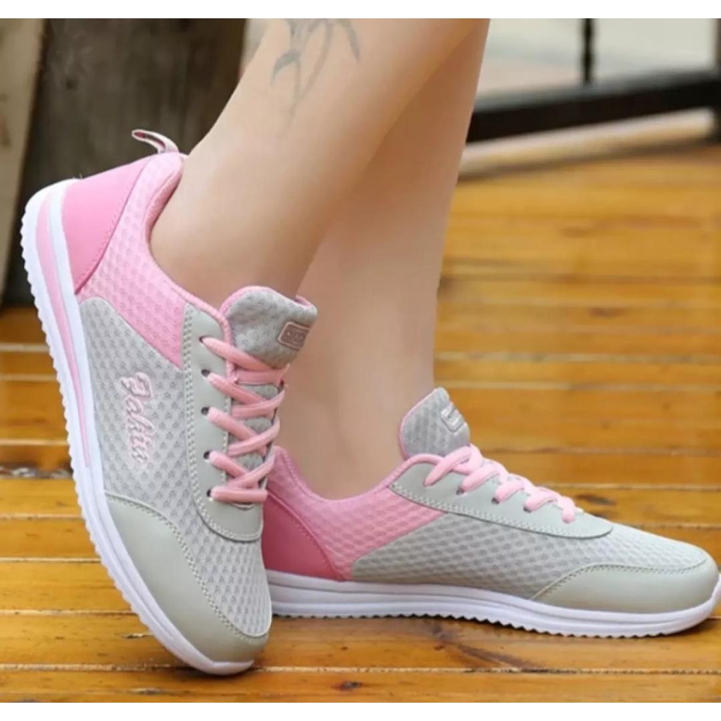 SEPATU SNEAKERS KETS WANITA FHN 01/SEPATU OLAHRAGA WANITA/SEPATU SENAM JOGING WANITA