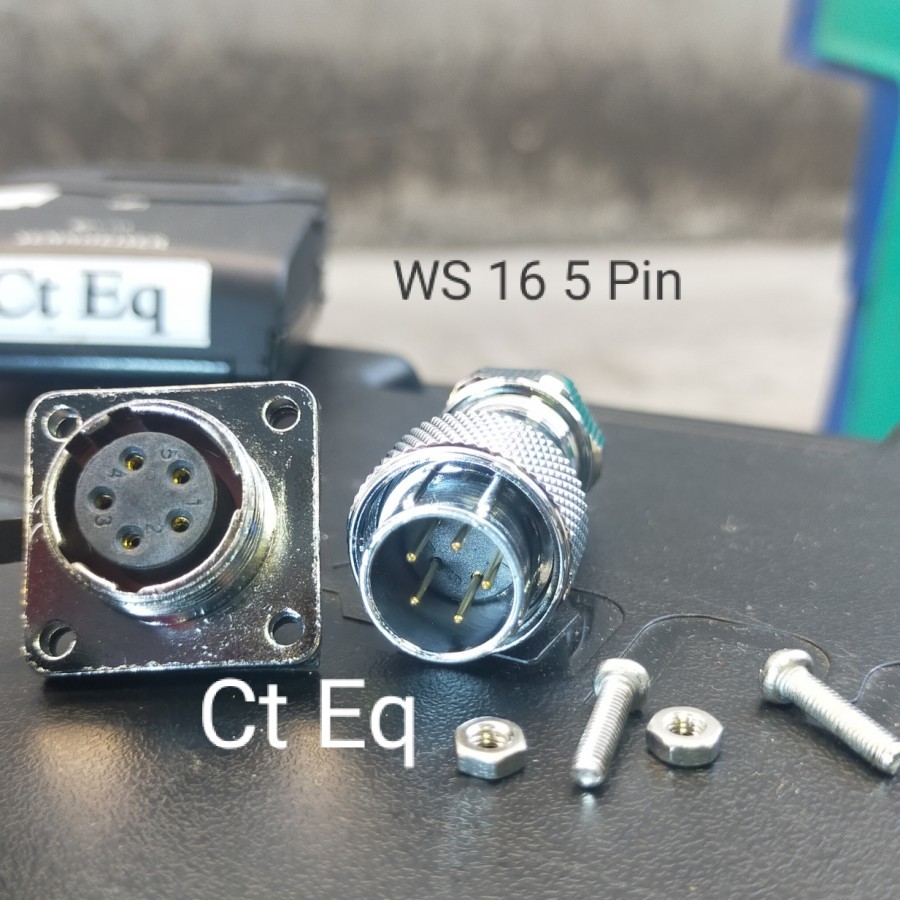 WS16 Konektor 5 Pin Plug n Socket IP67 IP68 WS16 5 Pin
