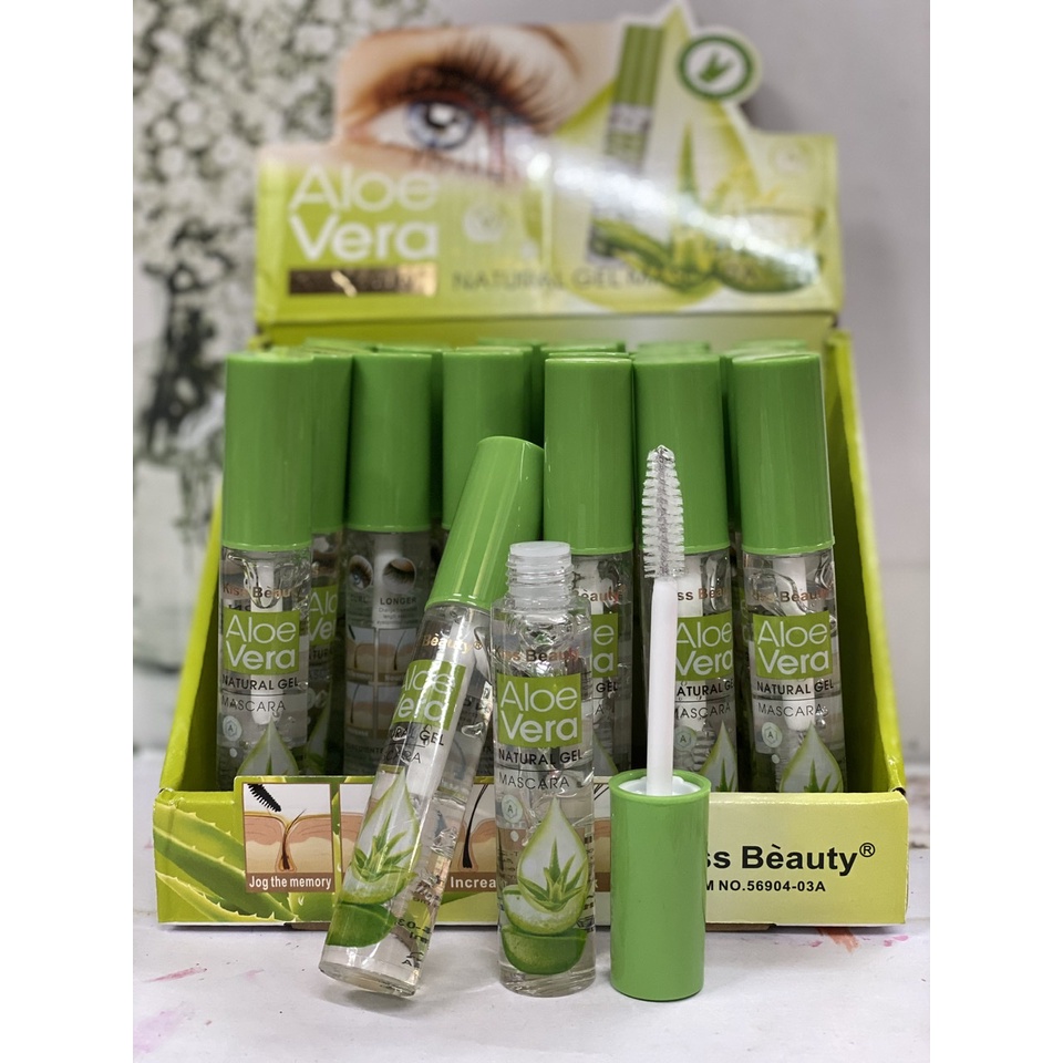 NEW - PAKET HEMAT 2IN1 - MASCARA NATURAL GEL BENING PLUS LIPBALM ALOEVERA 99 GRATISS 1 PCS MASKER LOMIRA