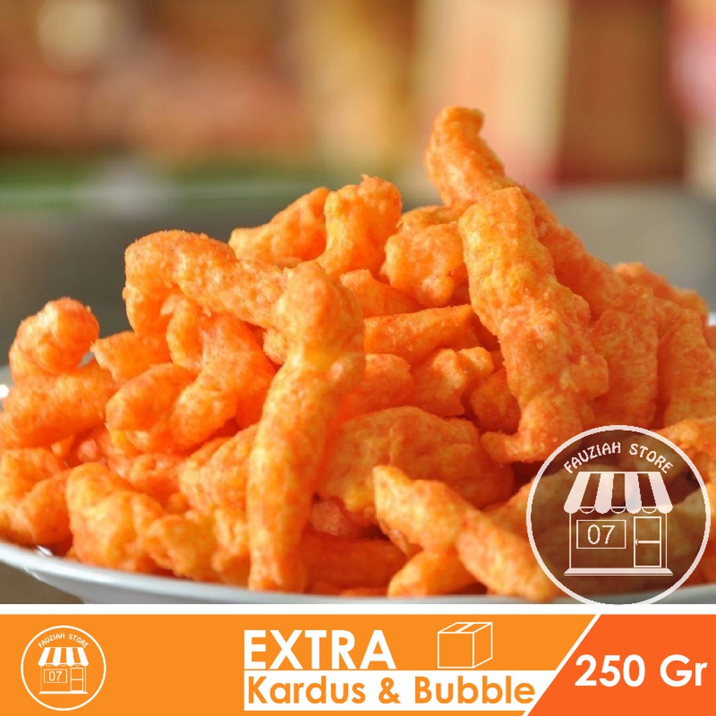 snack kiloan cheetos balado 250gr   tes cheetos jagung bakar   fauziah store bogor snack kiloan term