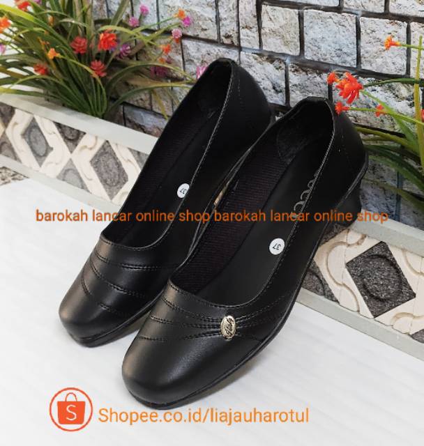 SEPATU PANTOFEL HAK 5CM GURU FORMAL PASKIBRA PL 6 / PL 7