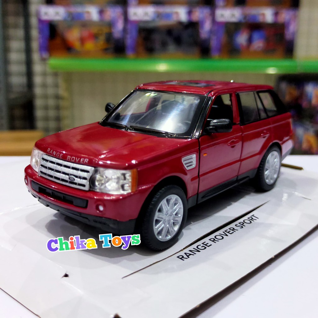 gratis Range Rover Sport Merah Diecast Miniatur Mobil Kinsmart