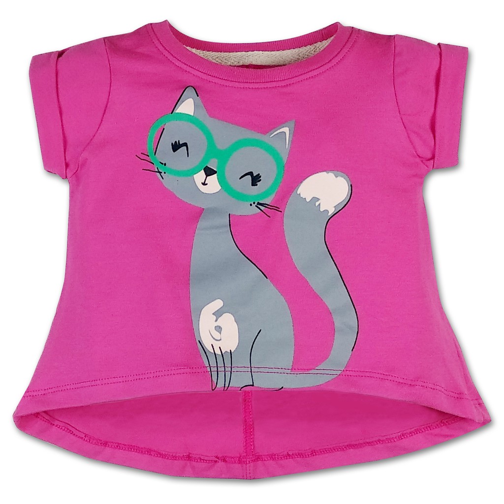 Bearhug Atasan Bayi Perempuan XAD6 Premium Printing Spandek Pink Color 6-18M-2