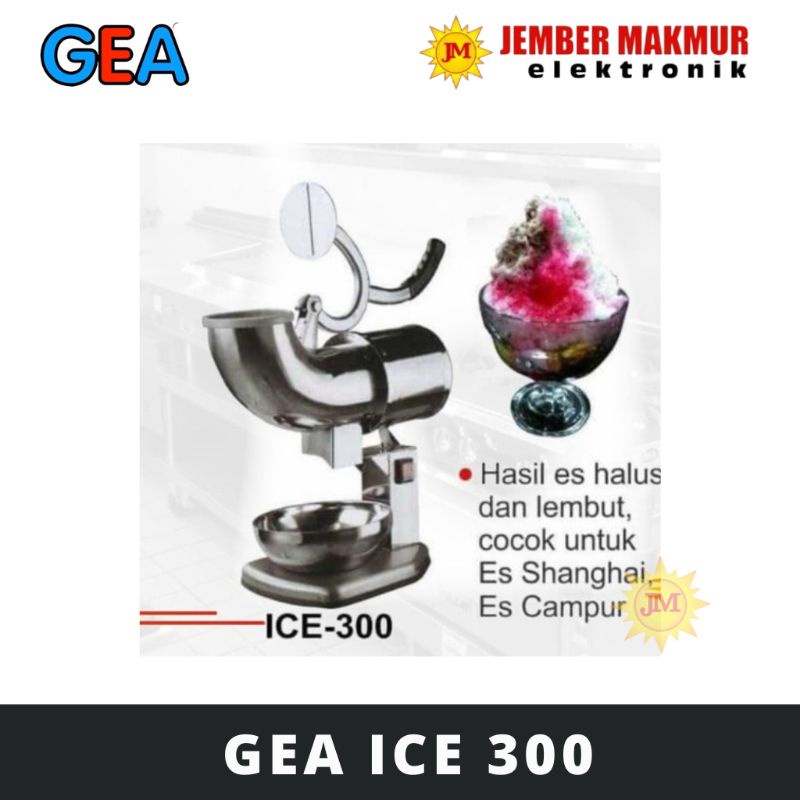 GEA ICE-300 MESIN ICE SHAVER ATAU ICE PLANNER / MESIN ES SERUT