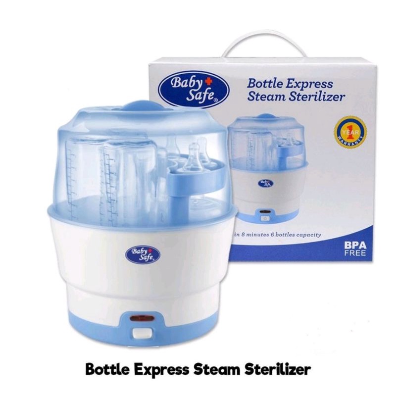 Babysafe express sterilizer 6 botle / mesin sterillizer/ sterillizer botol bayi - (LB317)