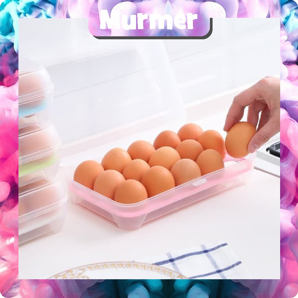 MurmerOfficial R570 Tempat penyimpanan Telur Kotak Telur Egg Box / Tempat Penyimpanan Telur / Box Telur 15 Lubang