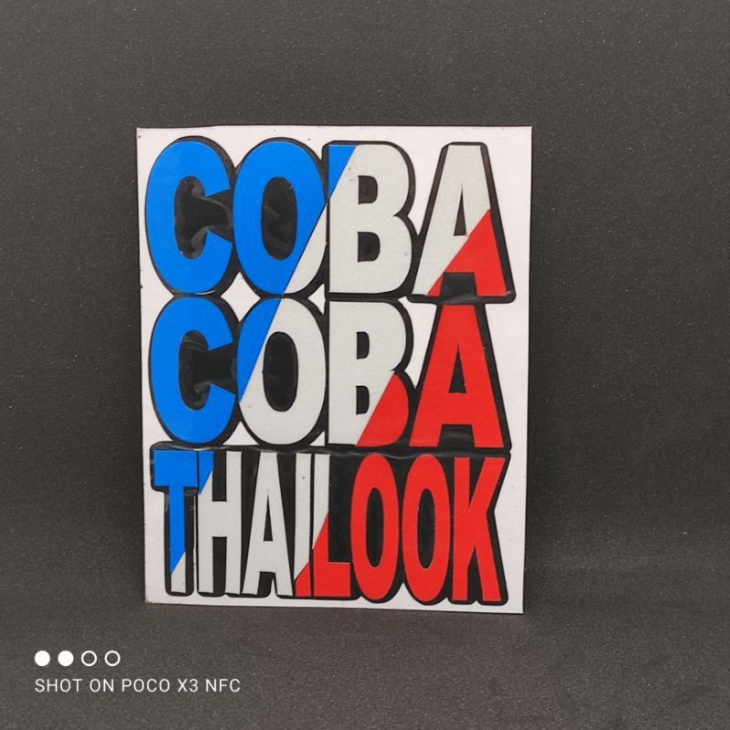 stiker cutting thailook - cutting stiker coba coba thailook