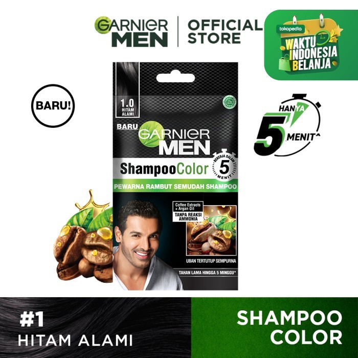 SEMIR Garnier Men Shampoo Color Semir Rambut Shampo