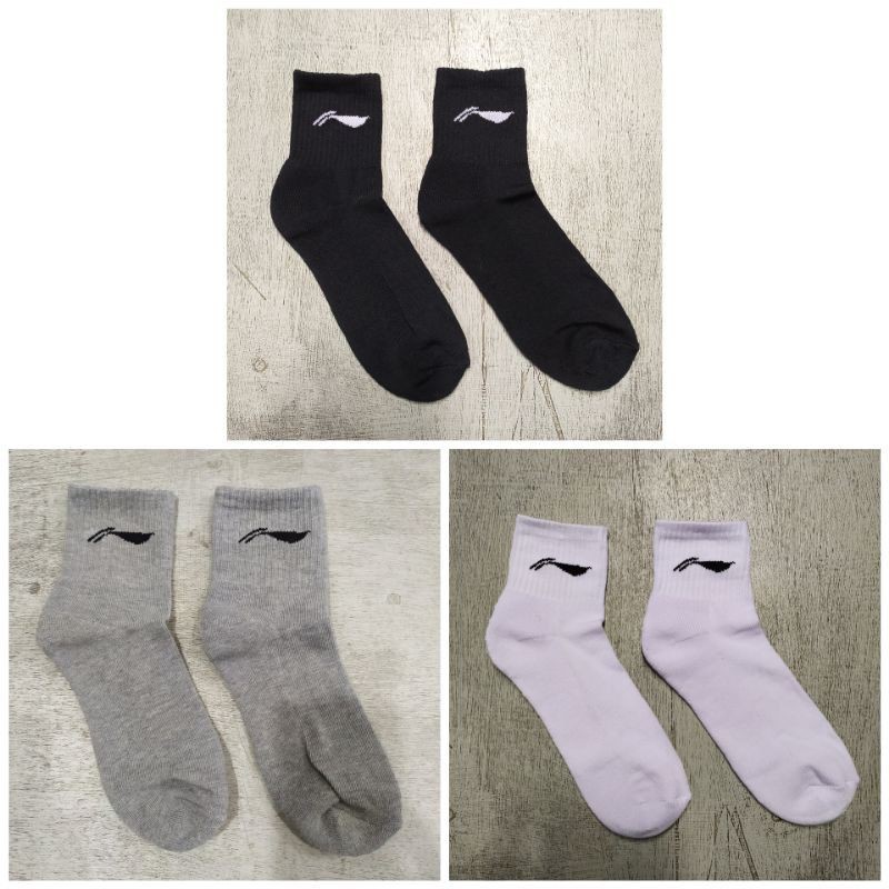 1Lusin 12Pasang Kaos Kaki Sport Badminton Premium Lining