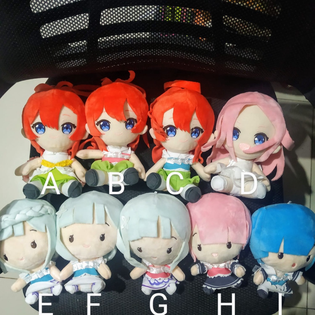 Boneka Re Zero Rem Ram Figure Re Zero