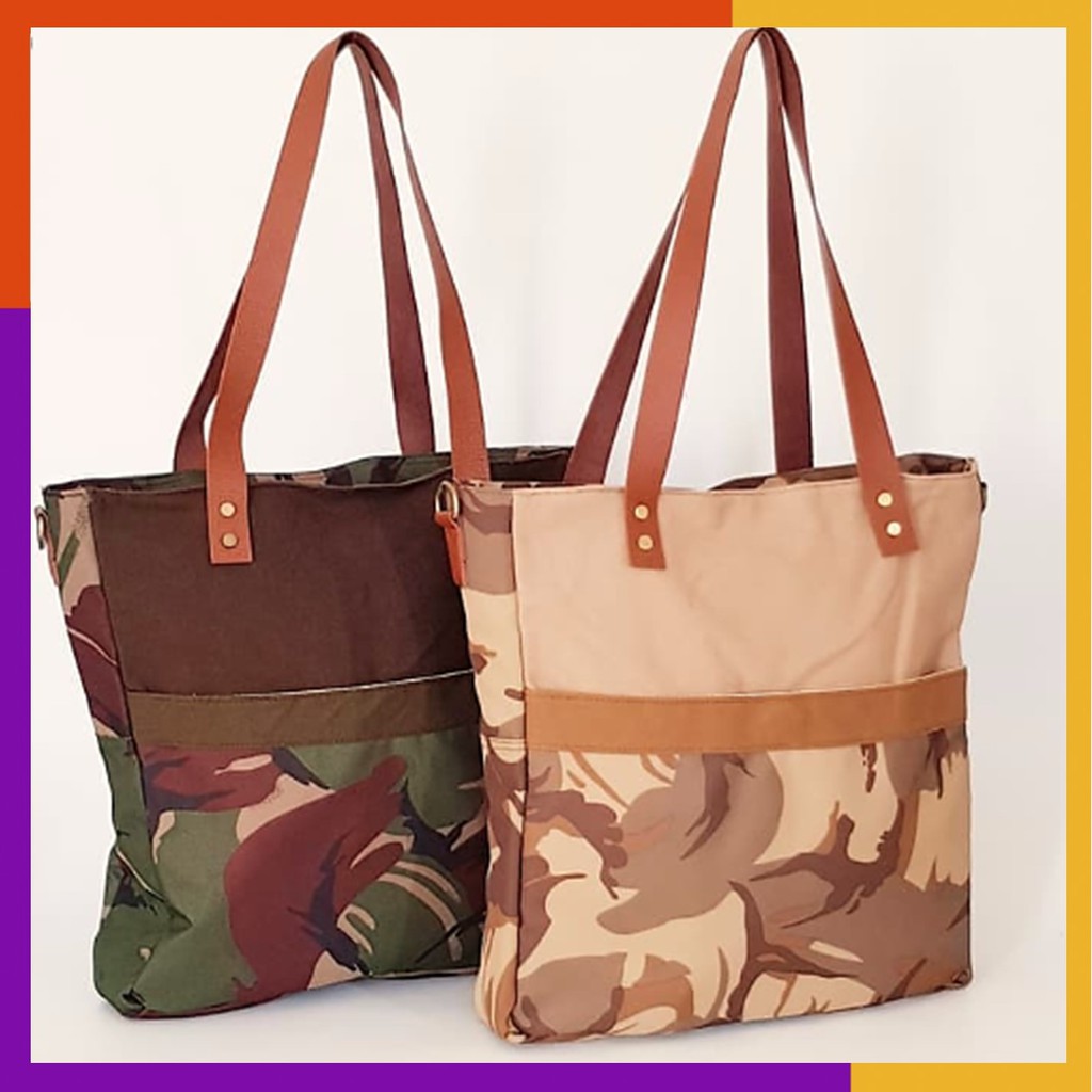 ARMY FASHION TOTE SHOULDER BAG MODEL B  TAS SELEMPANG WANITA PEREMPUAN GADIS CEWEK GIRL BAG RT393