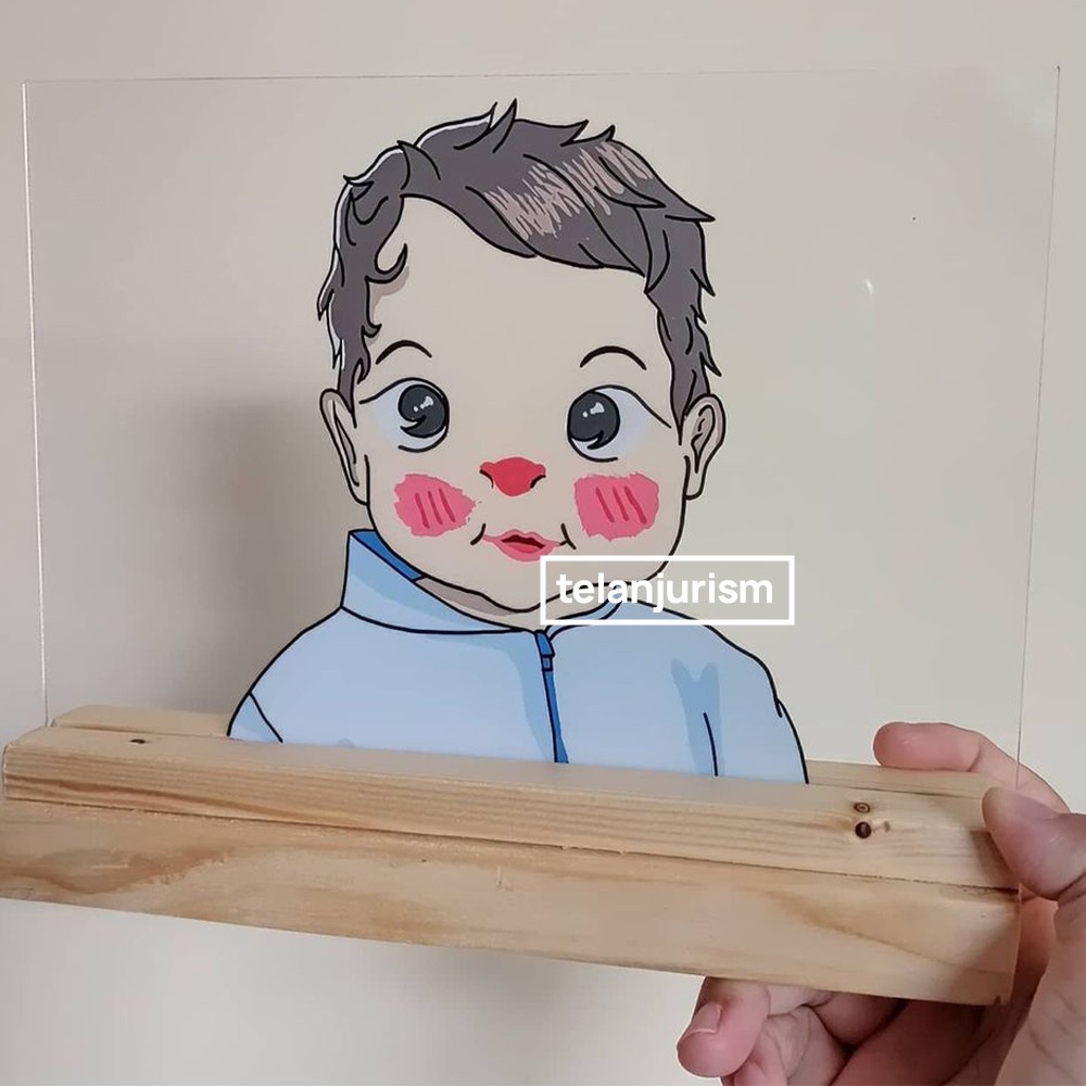 Custom Pajangan Acrylic A5 Bayi Anime