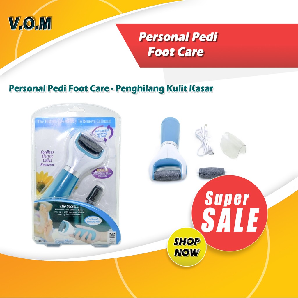 VOM-SKU0344 Personal Pedi Foot Care - Penghilang Kulit Kasar Pedi Spin