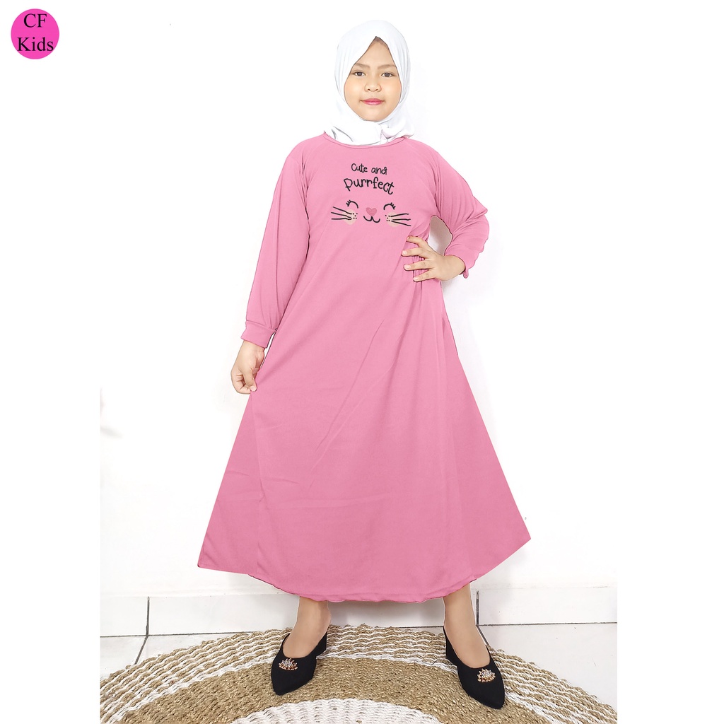 Gamis Anak Perempuan DTF Cute Rabbit CF Kids