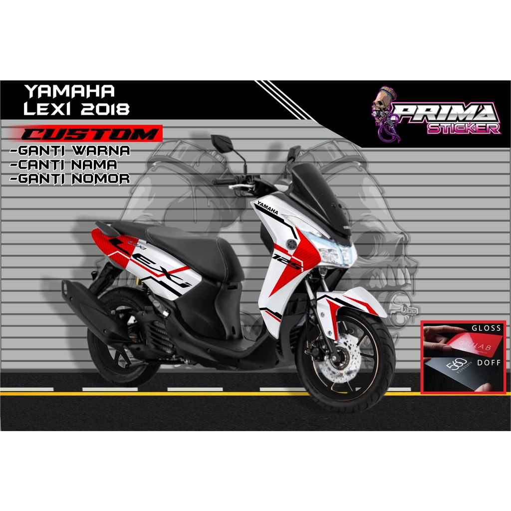 Sticker Decal Yamaha Lexi FULL BODY,  sticker lexi