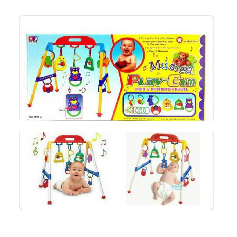 Baby musical play gym / Playgym / Mainan Anak Playgym / Play gym / musik mainan rattle bayi anak playgym Premium