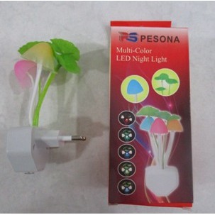 PESONA Lampu Tidur LED Sensor Jamur Multi Color LED Night Light UNIK