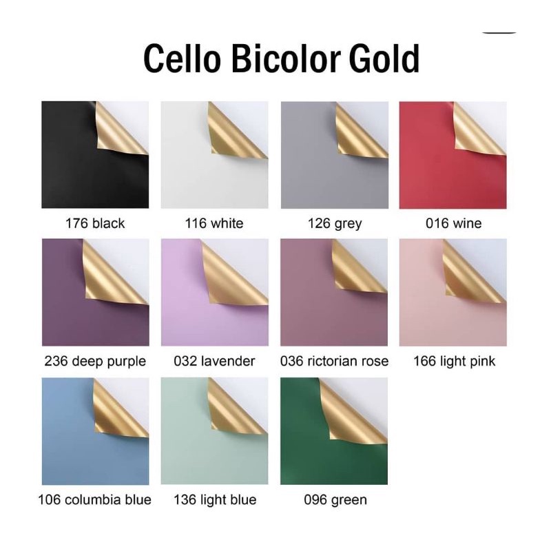 

BICOLOR GOLD CELLOPHANE/KERTAS BUNGA