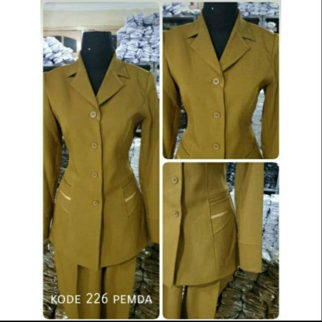 Blezer wanita kerja kantor baju seragam pemda baju guru