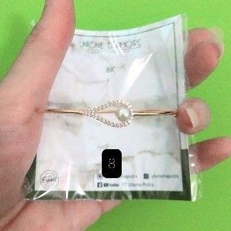 Gelang bangle berat ringan love, kupu, pearl mutiara, bunga rose, musik variasi mata YT kadar 375/8K