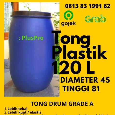 TONG PLASTIK / 120 L LITER / TONG BIRU / TONG SAMPAH / BARU