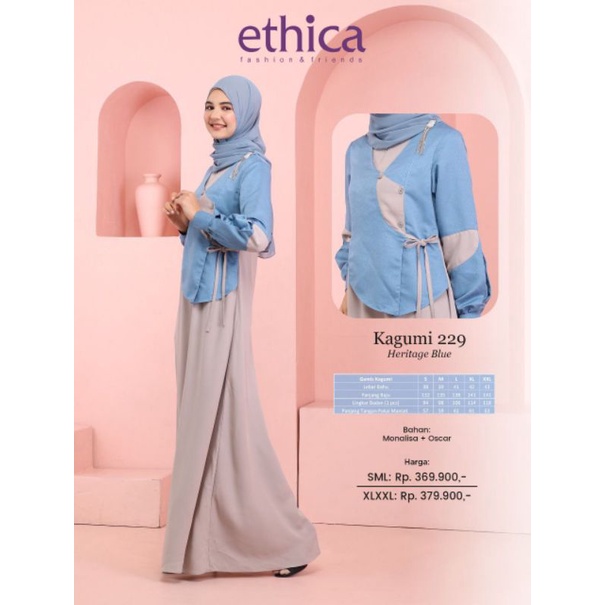 GAMIS ETHICA KAGUMI 229 HERITAGE BLUE DAN MOONLESS BLACK