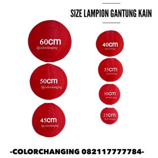 Lampion Kain 30 cm unik | Shopee Indonesia