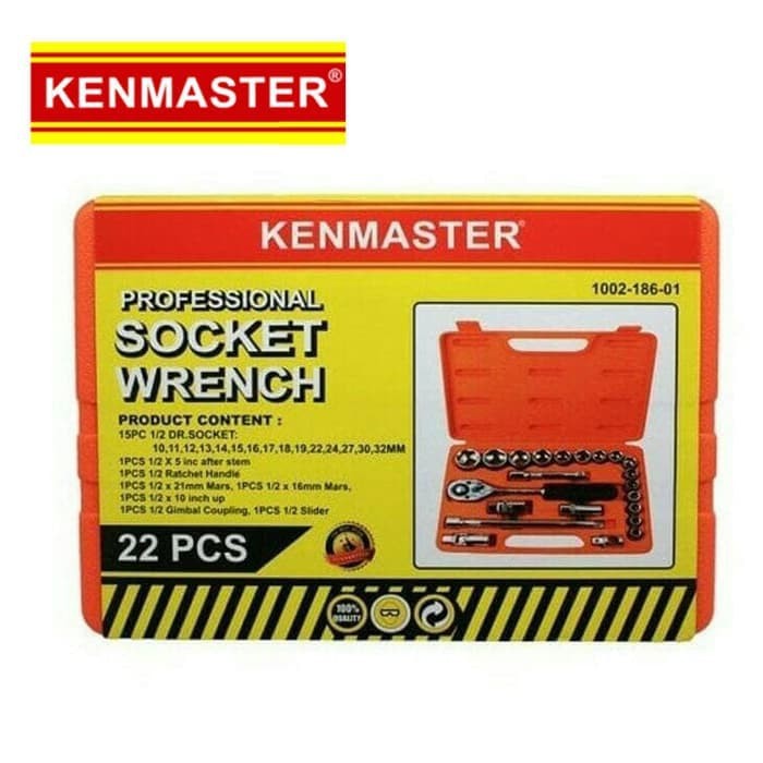 Kenmaster Kunci Sok 22 Pcs