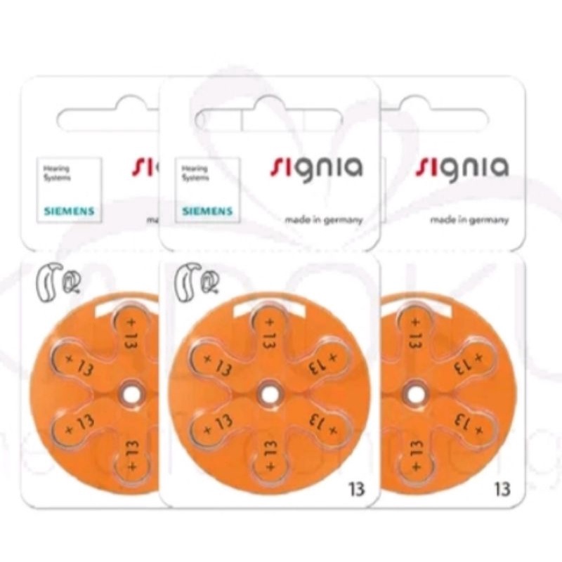 baterai alat bantu dengar siemens tipe 13