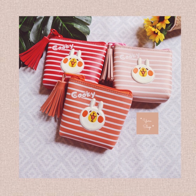 Dompet Koin Motif Cooky | Line Coin Wallet | Yurashop