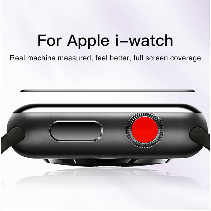 1-3PCS Screen Protector For Apple Watch 45MM 44MM 41MM 38MM 40MM 42MM Tempered Screen Protector iWatch Series 7 6 SE 5 4 3 2 Glass Film