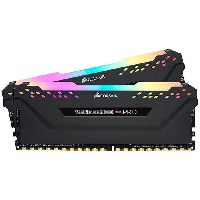 Corsair DDR4 Vengeance RGB Pro PC28800 64GB (2X32GB) - CMW64GX4M2D3600C18 - Black Heat-Spreader