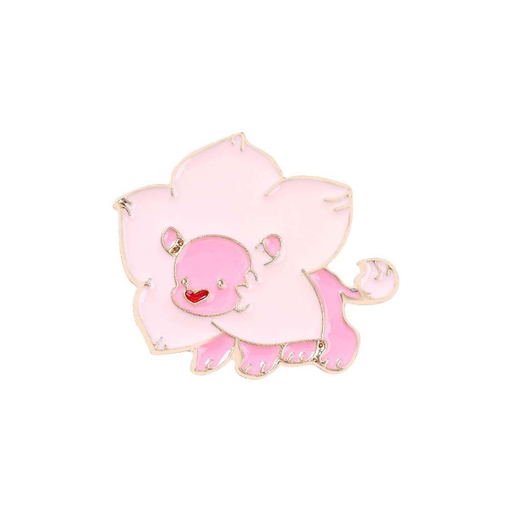 Lanfy Kucing Bros Kartun Untuk Wanita Perhiasan Aksesoris Bintang Bunga Lencana Label Pin