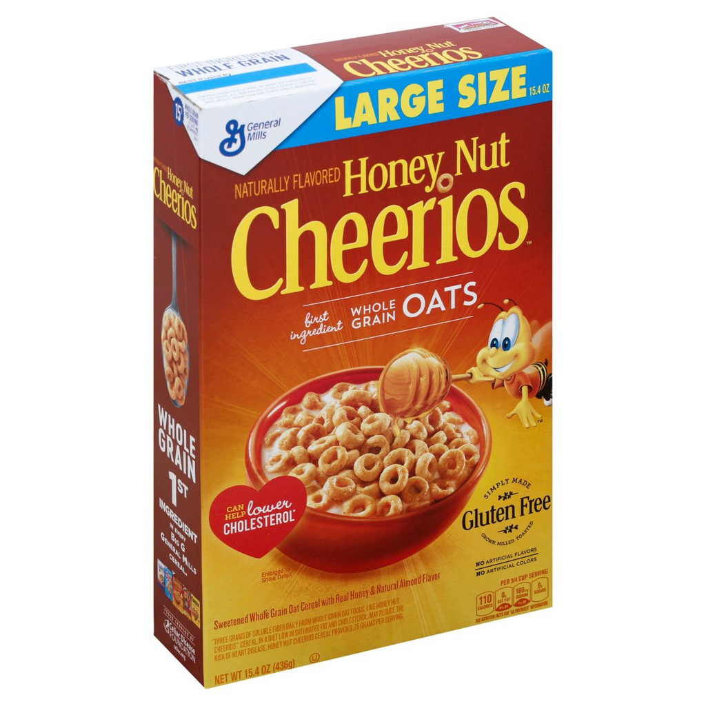 

Honey Nut Cereal Cheerios General Mills ( 365 gram) / sereal import USA