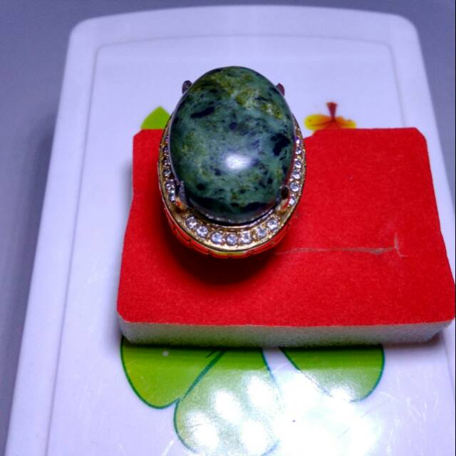 CINCIN BATU LUMUT HIJAU/ BATU AKIK