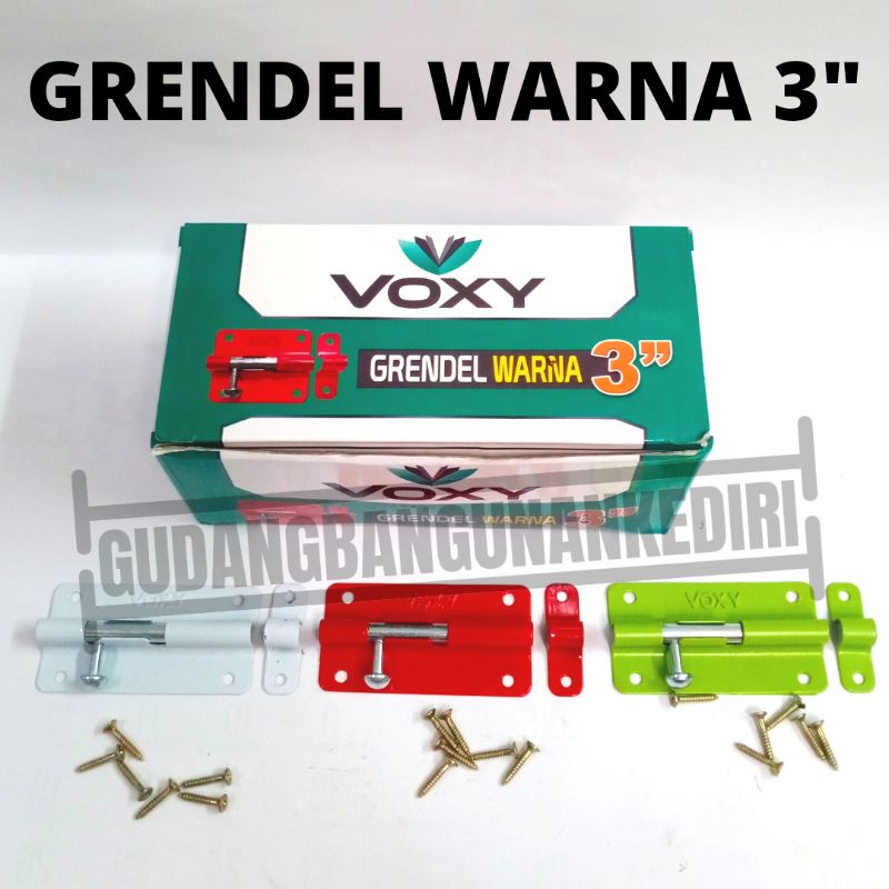 gerendel grendel slot selot warna voxy 3 inch