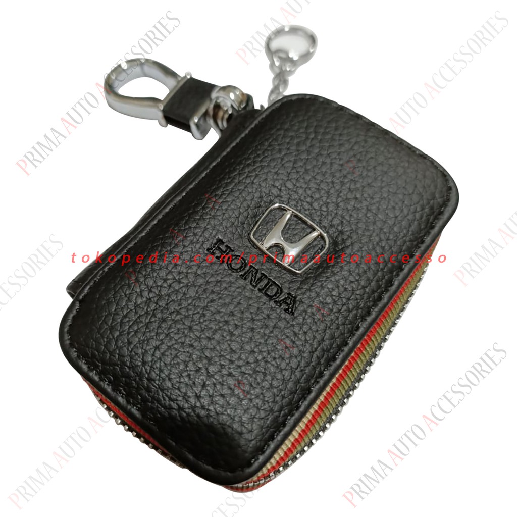 Dompet STNK Kulit Motif Honda Warna Hitam