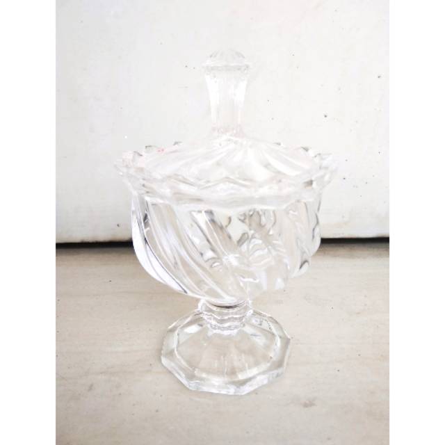 Toples Permen Kue Gelas Kaki Spiral