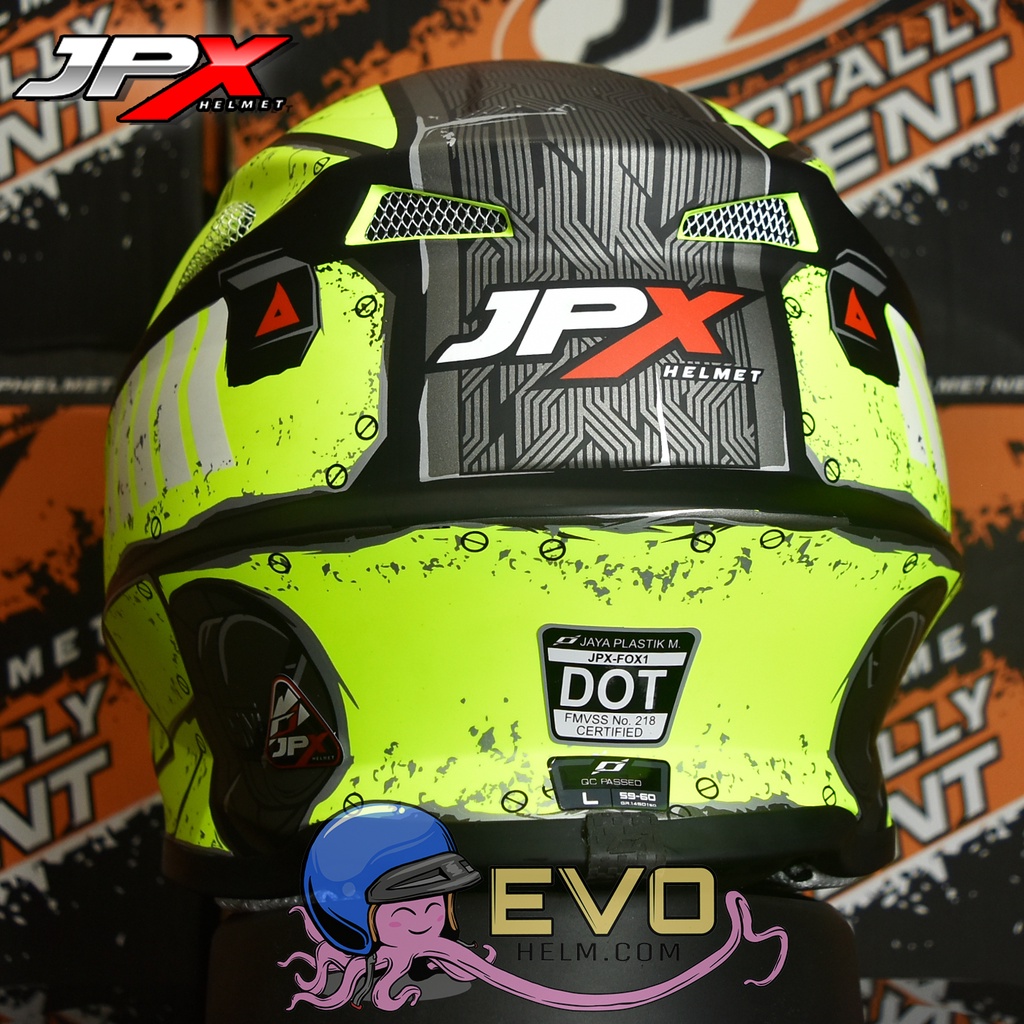 HELM JPX CROSS MOTIF TERBARU X20 TITAN