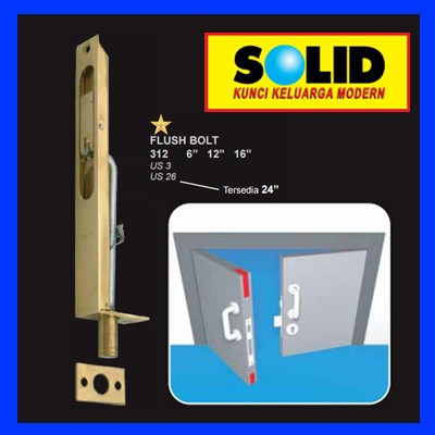 SOLID - GRENDEL/SELOT TANAM PINTU SOLID 312