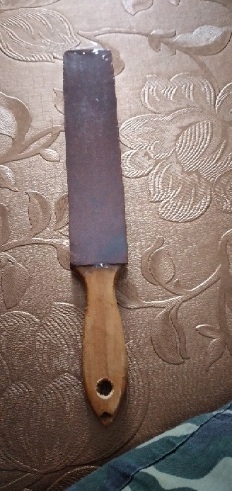 Stroping Kulit Dua Sisi, Pengasah Pisau, Asahan Kulit Sapi, Stroping Kulit Sapi