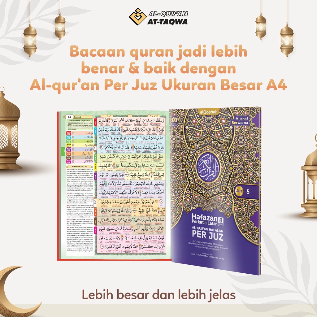 Al-Qur'an Per juz ukuran Besar A4