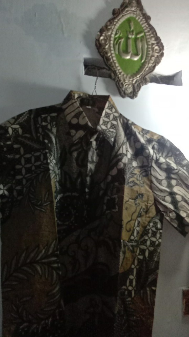 Bswart Batik Hrb026 Kenongo Hem Pendek Padi Pekalongan M L Xl Batik Pria Murah Modern Grosir Batik