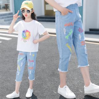  Celana  Jeans  Denim Panjang Casual Anak Perempuan  Model 