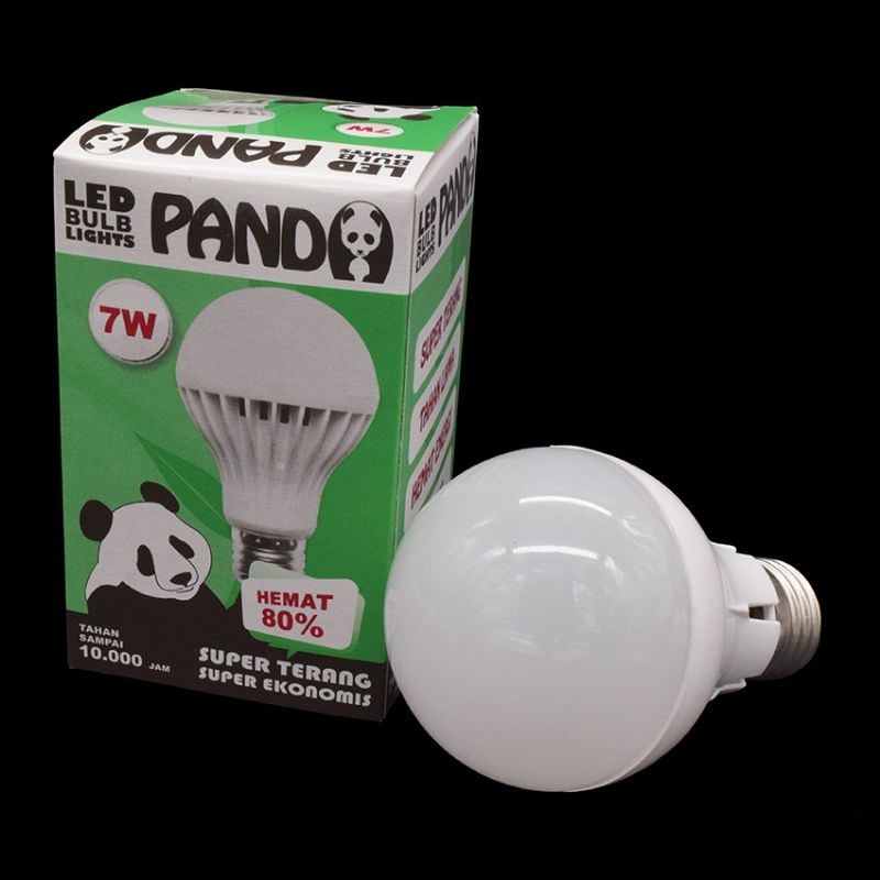 Lampu PANDA 1 Set (Dapat 4 Box = 3 Watt, 5 Watt, 7 Watt, 9 Watt) Panda Led Bulb Light Lampu Hemat