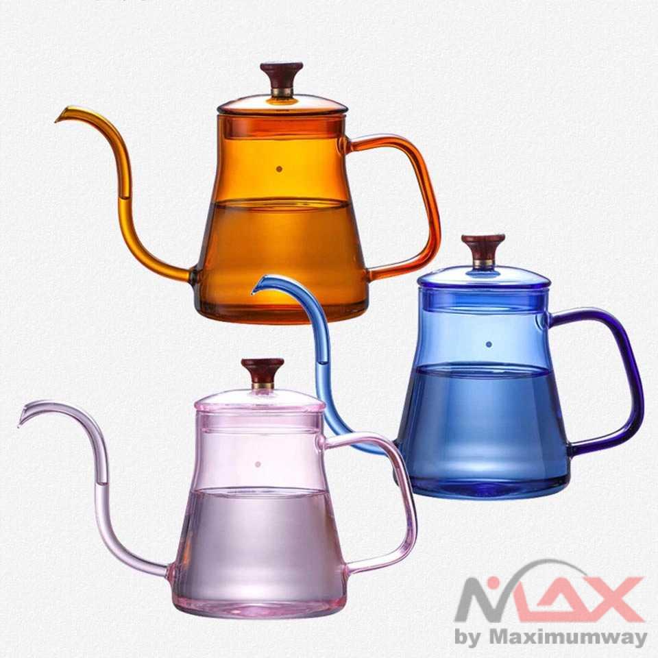 Kendi / Pitcher / Jug / Teko BORREY Teko Pitcher Teh Kopi Jus Borosilicate Glass Leher Angsa TP-855