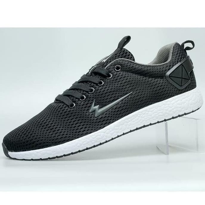 PR00M000 Sepatu Olahraga Eagle PANAMA Sepatu Sneakers Casual Running Lari Pria - Hitam, 38 Murah