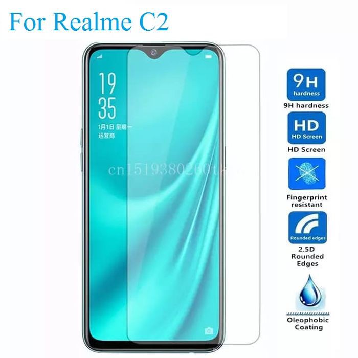 Oppo Realme C2 Tempered Glass 2.5D Anti Gores Kaca