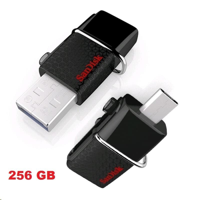 Flashdisk Sandisk OTG 3.0 BLACK 256gb