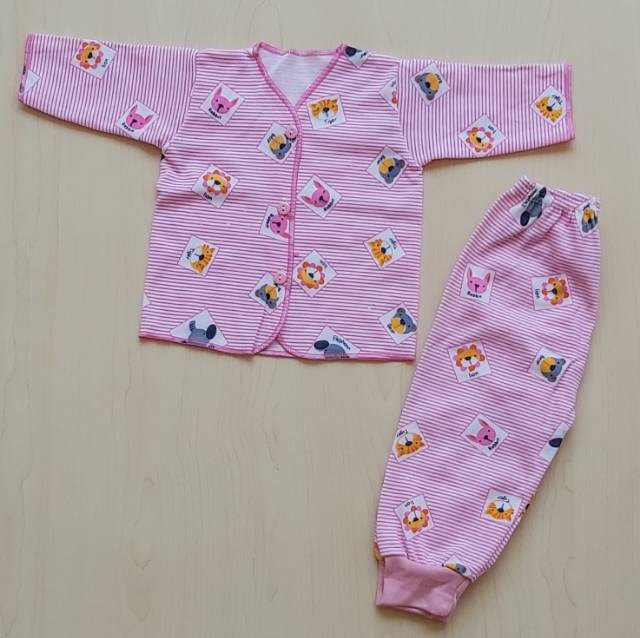 Setelan Baju Bayi Panjang Newborn Baju Tidur Bayi [ Bunda Altaf ]